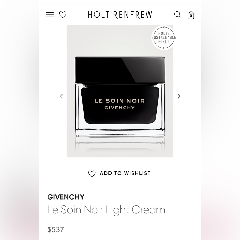 Brand new Givenchy le soin noir creme legere light creme